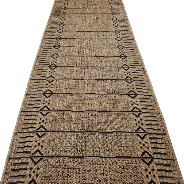 Chodnik płasko tkany TERRA AZTEC 04 BEŻOWY