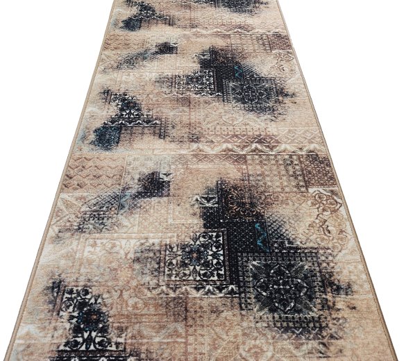 Chodnik poliestrowy z ciętym runem PATCHWORK